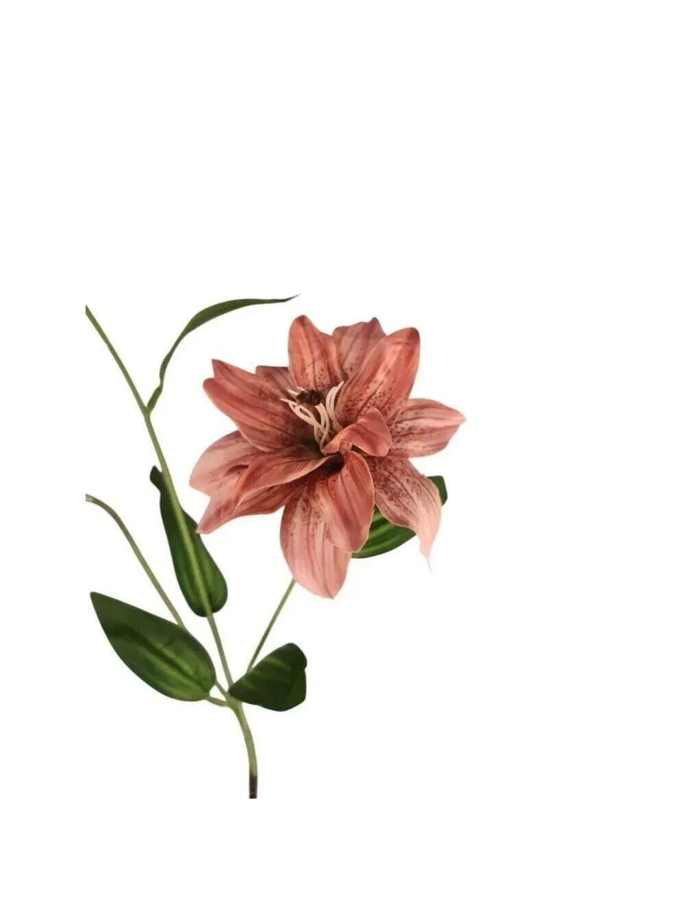 Luxury Artificial Tiger Lily Stem 34 Inch | Designer Artificial Silk Floral | Bl